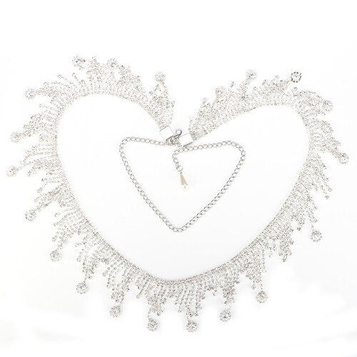103 cm AB-Farben-Rhinestones Bauchtanzkette 1