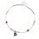 Trendsetting Two Color Heart Drop Necklace With Alloy 1