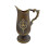 Distressed Bronze Metal Vases With Embossed Pattern Tall Urn-B 1