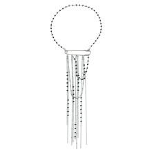Trendy Multilayer Fringe Pin Necklace For Women Stylish Jewelry