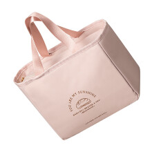 Polyester Lunch Bag With Aluminum Foil Layer Keeps Meals-Pink 1