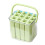 Popsicles Tray Silicone Long Ice Stick Mold Set With-Green 12 1