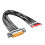 DB15 DB25 Serials Cable Panel Mount Cable Metal-0.5m DB15 males 1