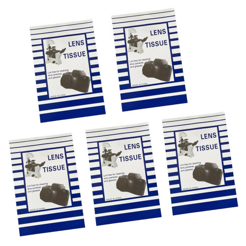 5Pcs Lens Cleaning Tissues for Glasses Camera Lenses-large