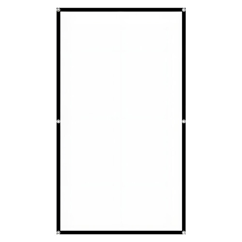 Premium White Black Projector Screen Offering Clear-120 inch