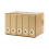 Space Saving Disc Box With Locking Feature To Store-Dark Khaki 1