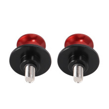 2Pcs Motorcycle Repair Lift Pins Aluminum Easy Installation-Red