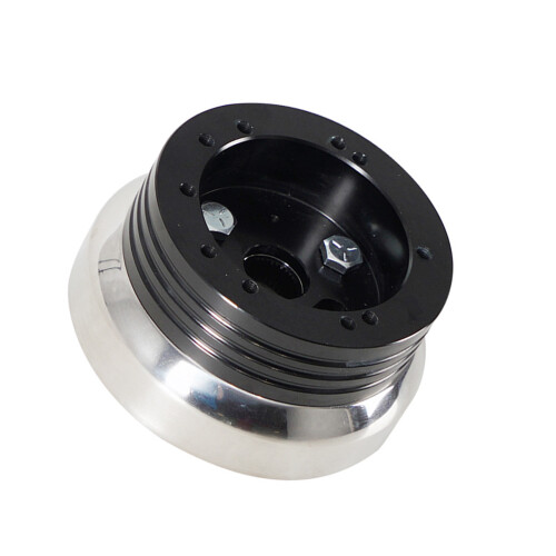 Adaptateur de moyeu de volant professionnel pour-argent noir