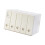 Rigid Plastic Media Holder With Removable Label-White 1