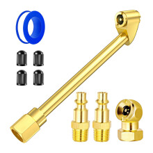 9 Stuks Corrosiebestendig Zware Messing Koppelingen Air Chuck