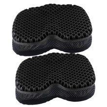 Coussin de siège de bateau gonflable avec rembourrage en-2 noirs