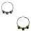 Trendige Retro-inspirierte schwarze-Antikes Silber 2