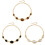 Collier ovale classique d'inspiration antique, léger-blanc nacré 2