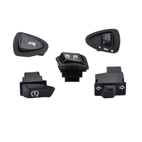 5Pcs Motorcycle Button Switches Set Head Light Horn Dimmer-A