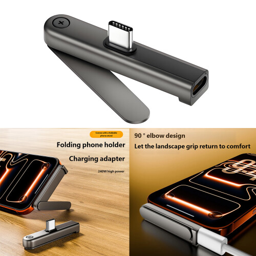 240W Fast Charging Adapter Builting in Foldable Phone Stand 1