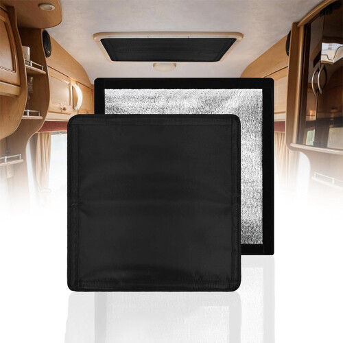 Foldable RVs Roof Vent Shade With Sticker Straps Skylight Window 1