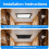 Foldable RVs Roof Vent Shade With Sticker Straps Skylight Window 5