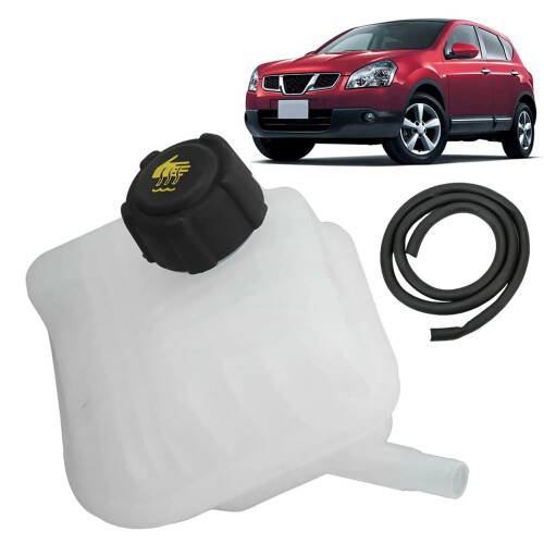 Car Engine Coolant Expansion Pot with Cover Plastic Overflow 1