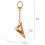 Creative Leather Pizza Key Holder Vibranting Color Great For Car 3