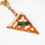 Creative Leather Pizza Key Holder Vibranting Color Great For Car 6