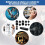 Kit d'outils multifonctions à vis pour support de micro, 13 5