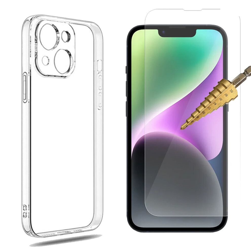 For Apple Iphone 14 Plus Clear Case Cover And Tempered Glass Screen Protector 3856277636254
