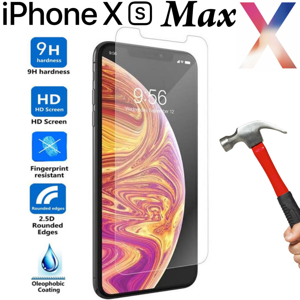 (Front Only) Tempered Glass 9H Guard Screen Protector For Apple Iphone Xs Max Front + Back 3072999425024