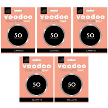 (Averave-Tall) x5 Voodoo Totally Matte Tight 50 Denier Slimming Women Stockings Black Pantyhose Bulk H31316