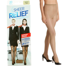 (Tall) Sheer Relief For Active Legs Support Sheers Women Mini Beige Pantyhose Stockings H32800