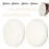 2Pcs Plastic Round Hole Cover with Screws for Electrical Boxes 1