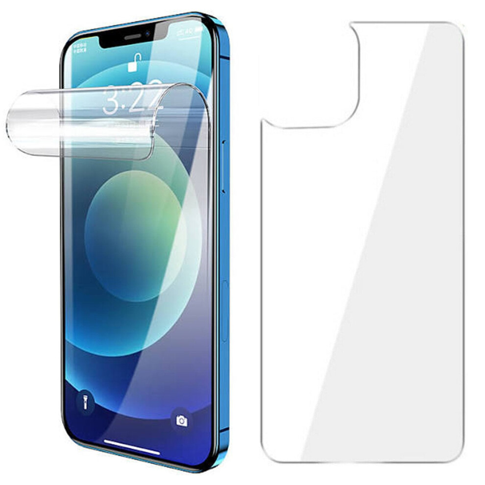 Soft Pet Film Screen Protector Guard For Apple Iphone 13 Pro Front And Back 9360159024731