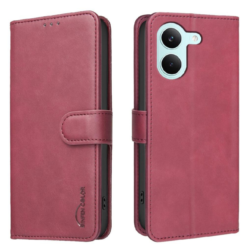 Wallet Case For Xiaomi Redmi Tubo5- Kickstand, Rfid Blocking, 3 Card Slots, Shockproof Tpu, Magnetic Rfid Blocking Protection Convenient Kickstand 764563799176