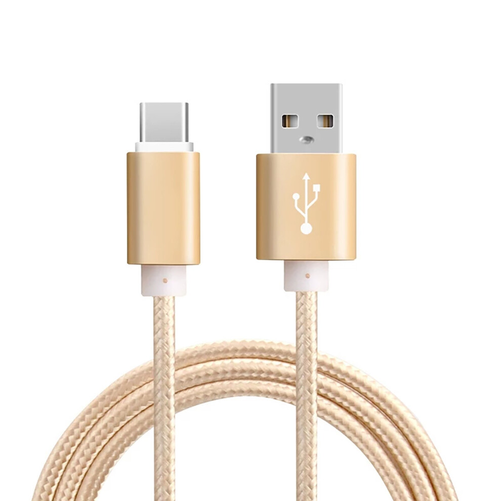 (2 Meter) Type-C Braided Fast Data Charger Cable For Samsung Galaxy S21 S22 S23 Plus Ultra 3147102010821