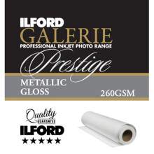 ((17") 43.2cm x 30m) Ilford Glossy Galerie Prestige Metallic Gloss Photo Paper Rolls 260GSM
