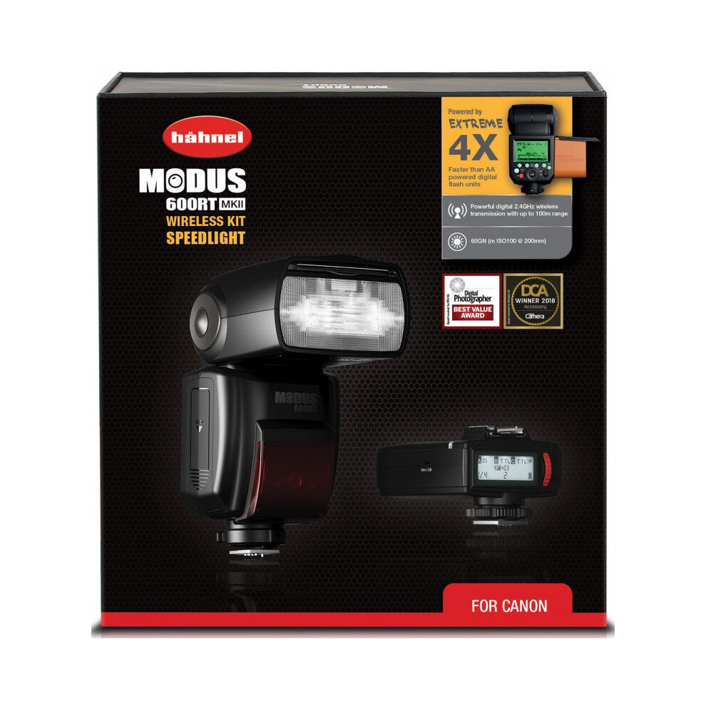 (For Canon) Hahnel Modus 600Rt Mkii Speedlight Wireless Camera Flash Kit 5099113052308