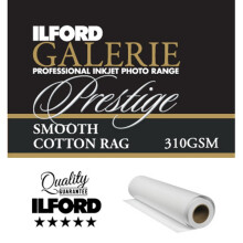 ((44") 111.8cm x 15m) Ilford Galerie Prestige Smooth Cotton Rag Photo Paper Rolls 310GSM