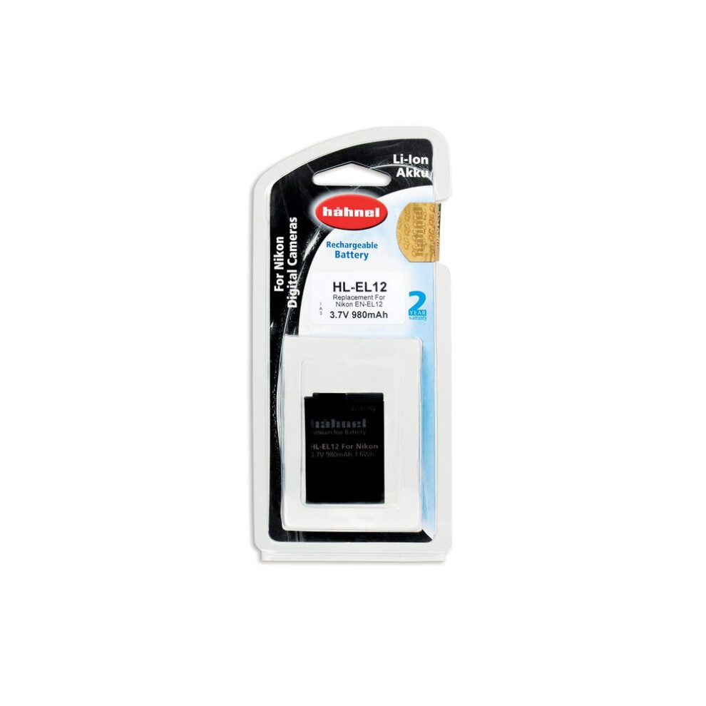 Hahnel En-El12 980Mah 3.7V Hl-El12 Battery For Nikon Digital Camera 5099113901934