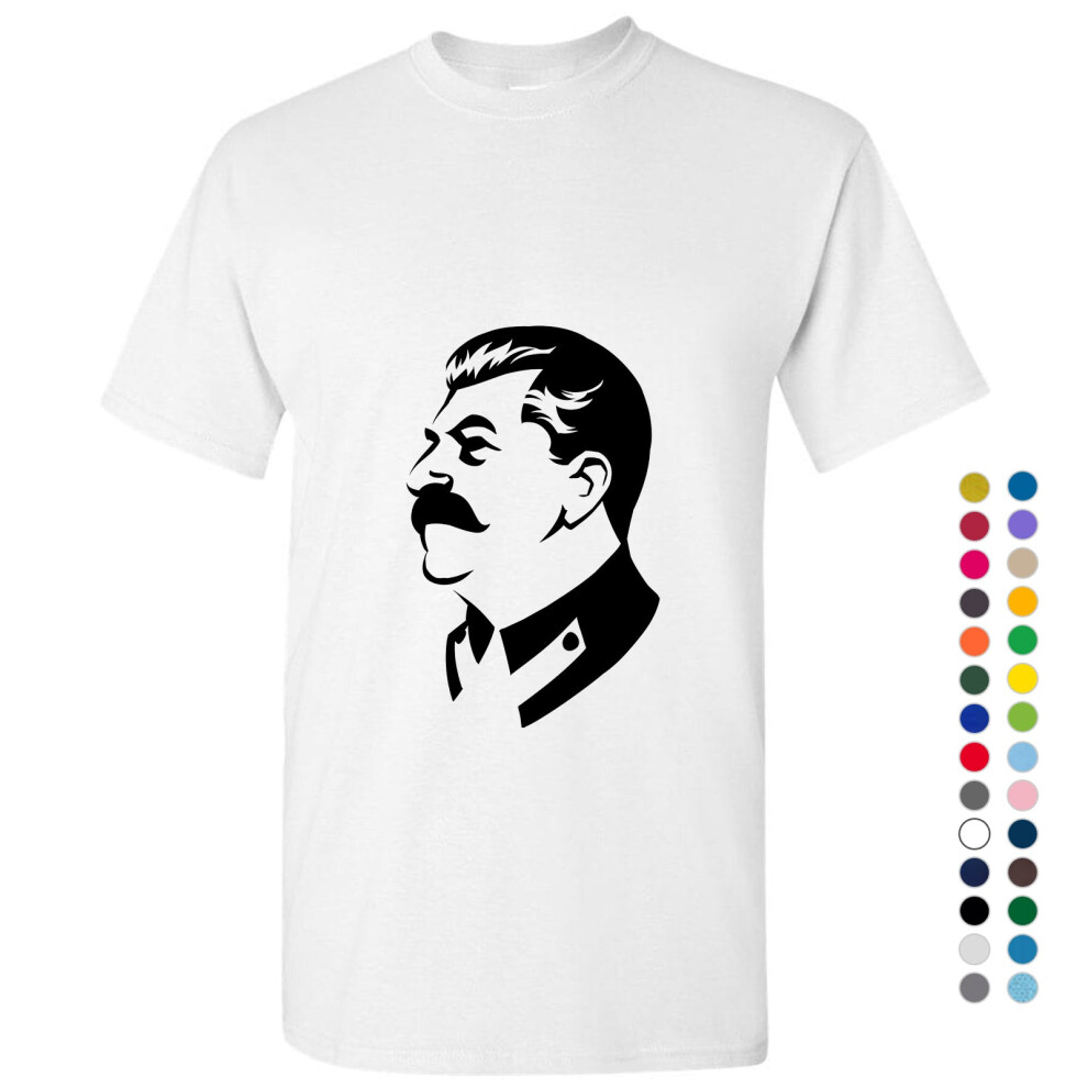 Gildan (, 4XL) Joseph Stalin Soviet Union Russia Ussr Socialist Communist Men T Shirt Tee Top Red