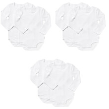 (1) 6 Pack Bonds Baby Wonderbodies Long Sleeve Bodysuit Wondersuit BY4RA Bulk