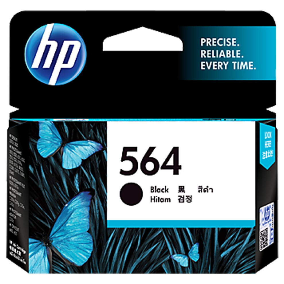 Hp Genuine Original 564 Black Ink Cartridge Toner Cb316wa-2