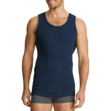 (14 - S - 90CM) Bonds The Original Chesty Cotton Plain Mens Navy Blue Singlet Vest Tank Top Tee