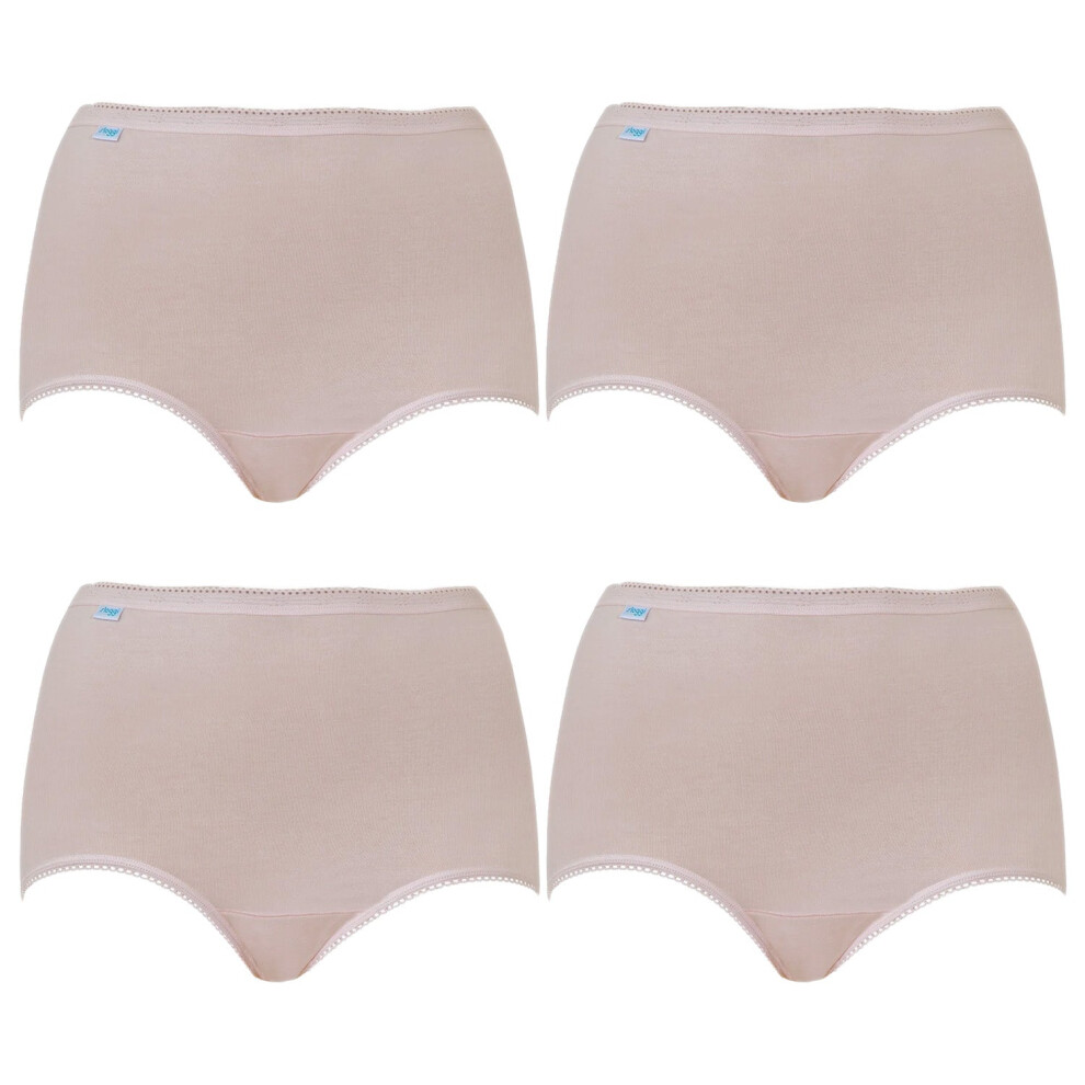 Sloggi (14) 4X Originals Maxi Briefs Womens Ladies Underwear Panties Pink Natural Bulk Undies 10054778