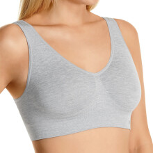(M) Bonds Womens Seamfree Wireless Wire Free Grey Comfy Sports Bra Crop Tank Top WVLHY