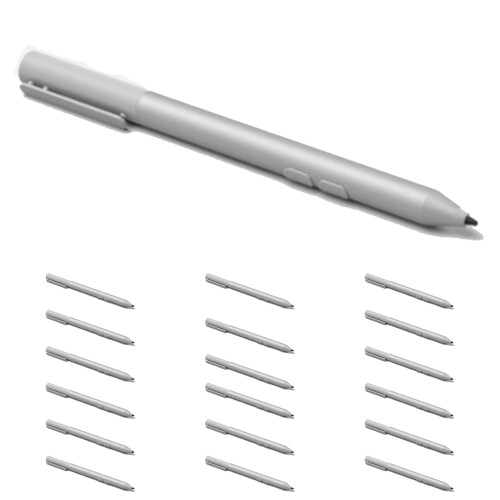 Microsoft 20 Pack Microsoft Surface Classroom Stylus Pen V2 for Surface Go/Pro Platinum Bulk