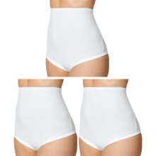 (12) 3 Pack Bonds Cottontails Full Brief Extra Lycra Womens Underwear White Bulk Panties Ladies Undies WUFQA