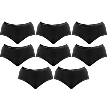 (16) 8x Bonds Invisitails Full Briefs Womens Panties Underwear Black WZGGY Bulk
