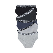 (8-10) 5 Pack Bonds Boys Briefs Kids Comfy Cotton Undies Underwear Black Grey UWBT5A Multi Bulk Assorted