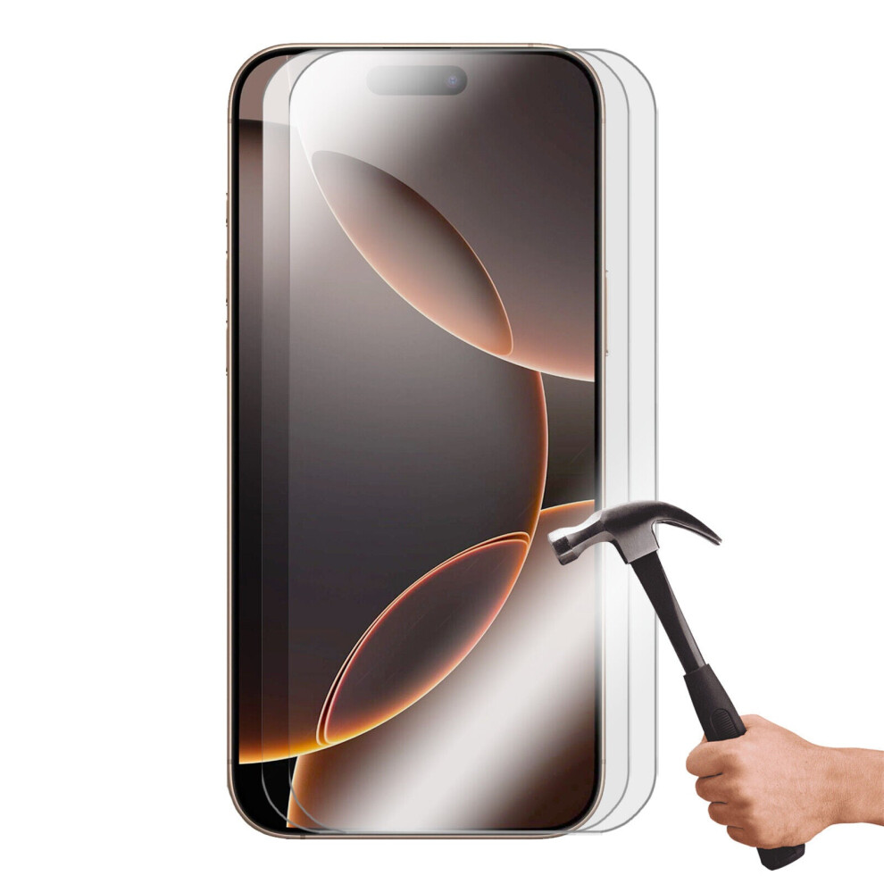 2Pcs Tempered Glass Screen Protector Guard For Apple Iphone 16 Pro Max Bulk 3147102129394