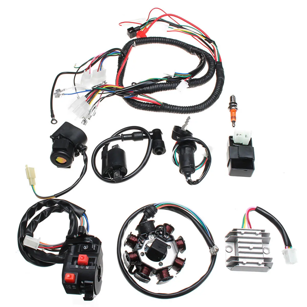 Electric Wiring Harness Loom Cdi Stator Full Set Atv Dirt Pit Quad Bike 150Cc 200Cc 250Cc 3147102130154
