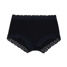 (Black, 20) Jockey Parisienne Bamboo Full Brief Lace Womens Underwear Undies Panties WRHL